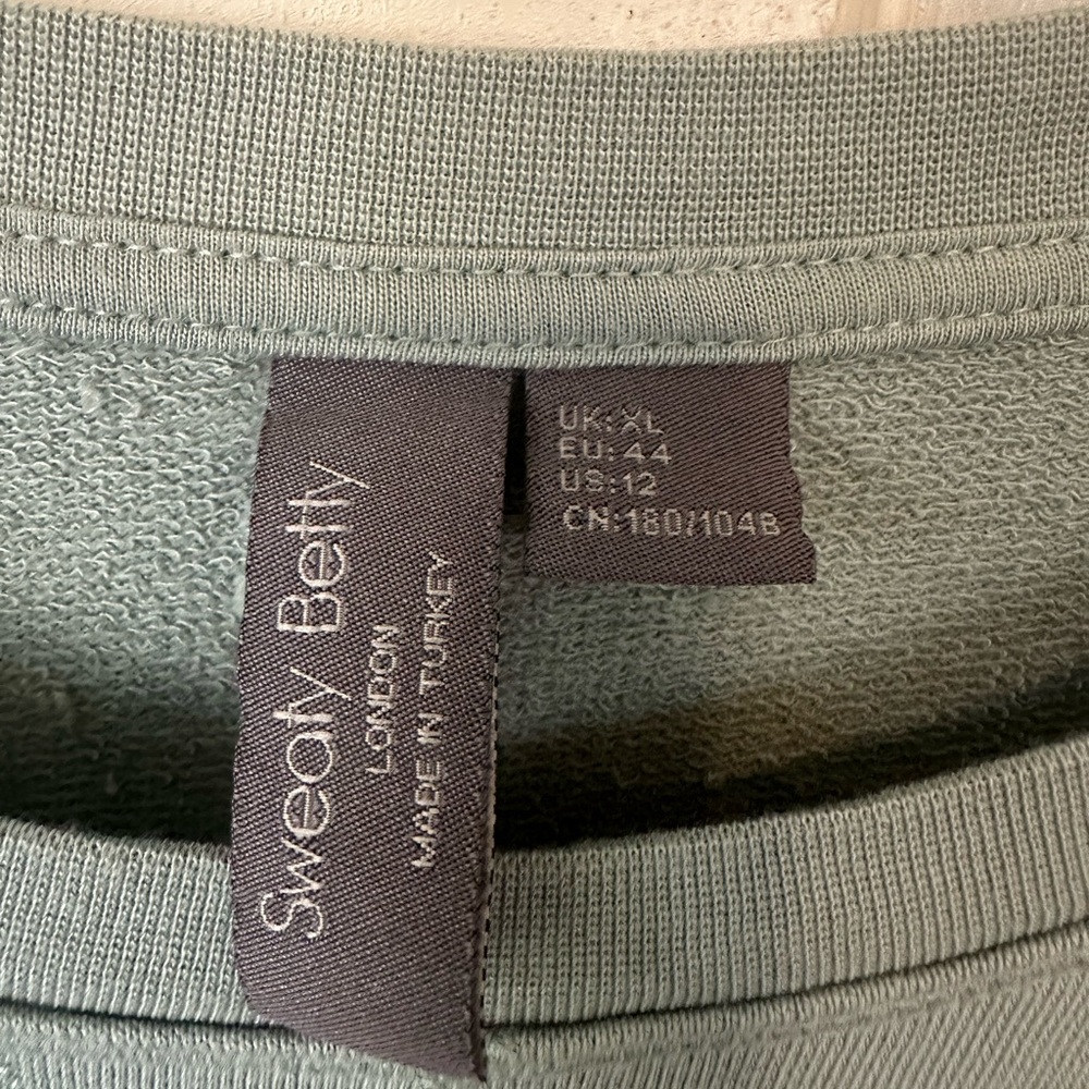 Sweaty Betty After Class Sweatshirt. Size 12 Sage Green. - Picture 5 of 14
